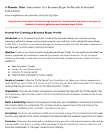 Business Buyer Profile